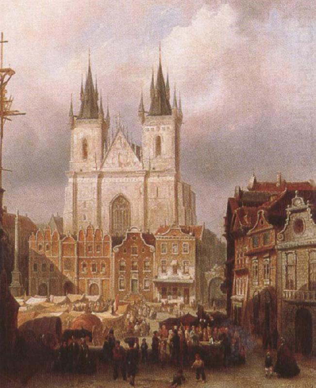 ralph vaughan willams mk the old market place in prague china oil painting image
